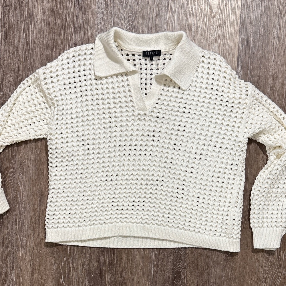 1.STATE Open stitch sweater M